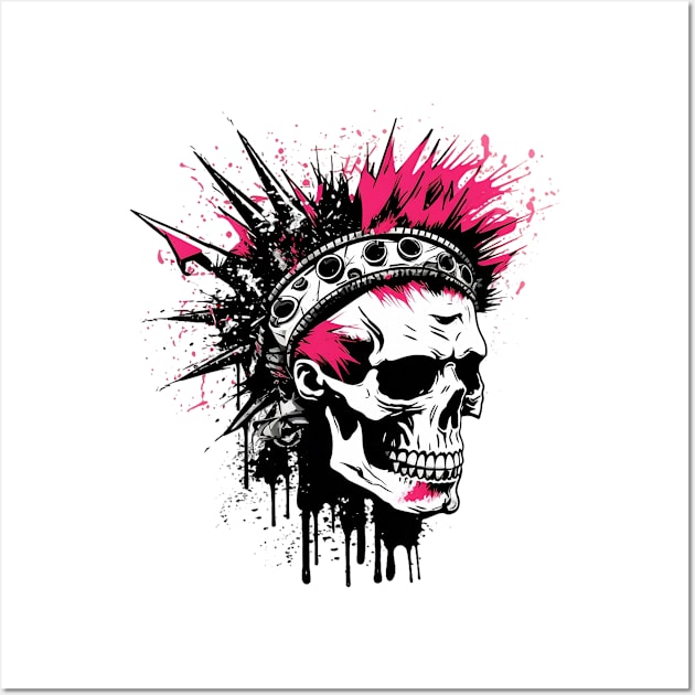 Punk Skull Wall Art by Gypsykiss